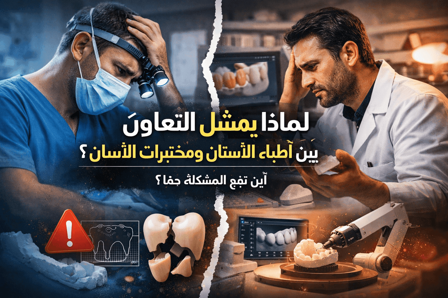 لماذا يفشل التعاون بين أطباء الأسنان ومختبرات الأسنان؟