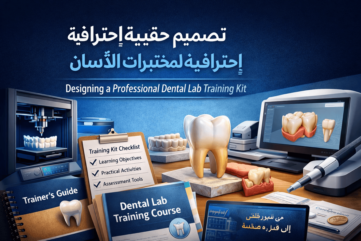 دورة تصميم حقيبة تدريبية لمختبر الأسنان