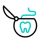 Decorative dental floss animation
