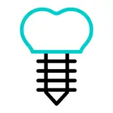Decorative dental implant animation